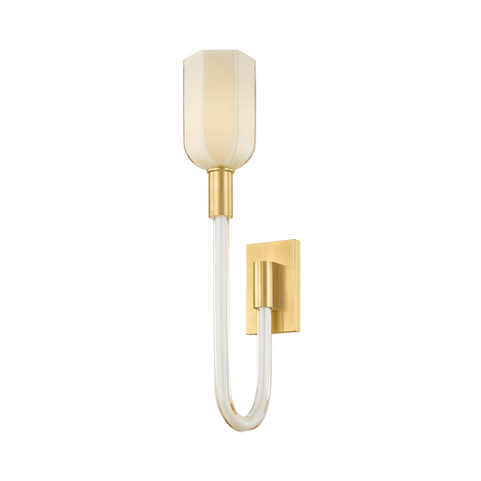 CHESTER PARK Wall Sconce with Aged Brass Finish