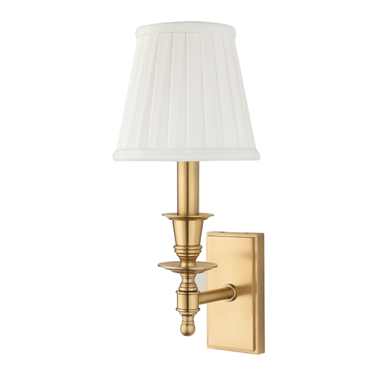 Ludlow Wall Sconce with Aged Brass Finish