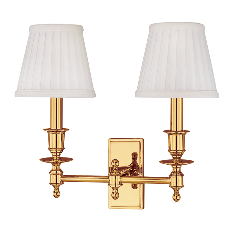 Ludlow Wall Sconce with Polished Brass Finish