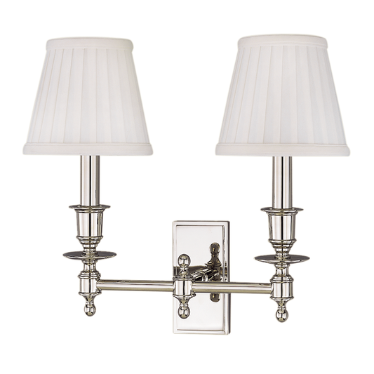 Ludlow Wall Sconce with Polished Nickel Finish