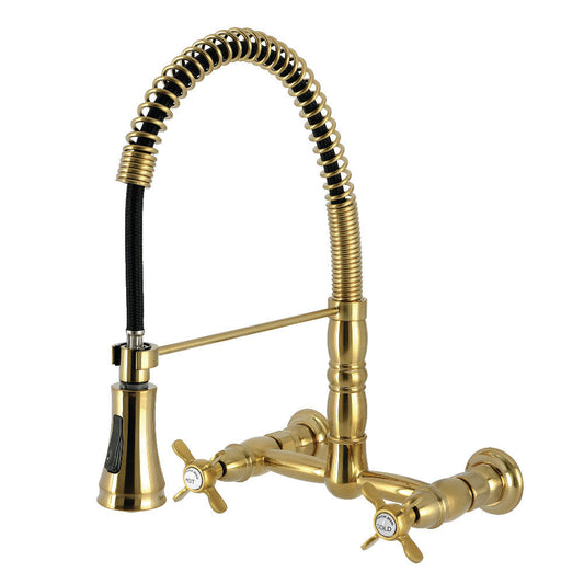 Essex Pre-Rinse Kitchen Faucet in Brushed Brass
