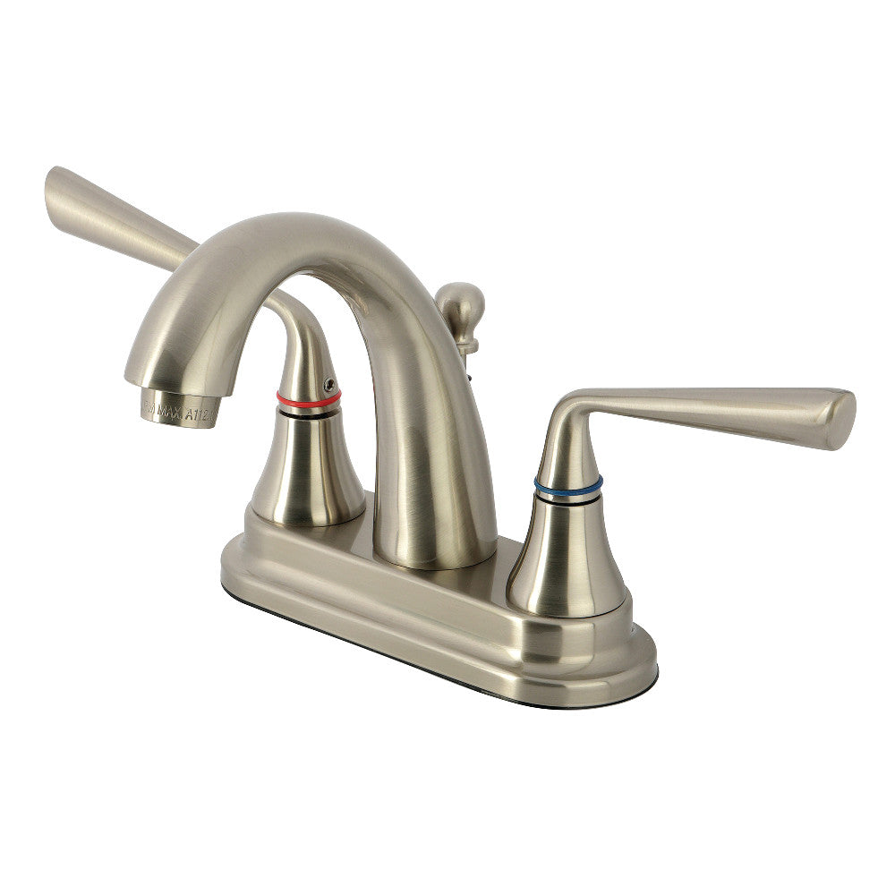 Silver Sage 4 Inch Centerset Bathroom Faucet in Brushed Nickel