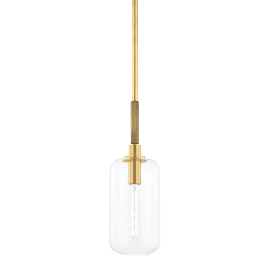 Lenox Hill Pendant with Aged Brass Finish