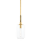 Lenox Hill Pendant with Aged Brass Finish