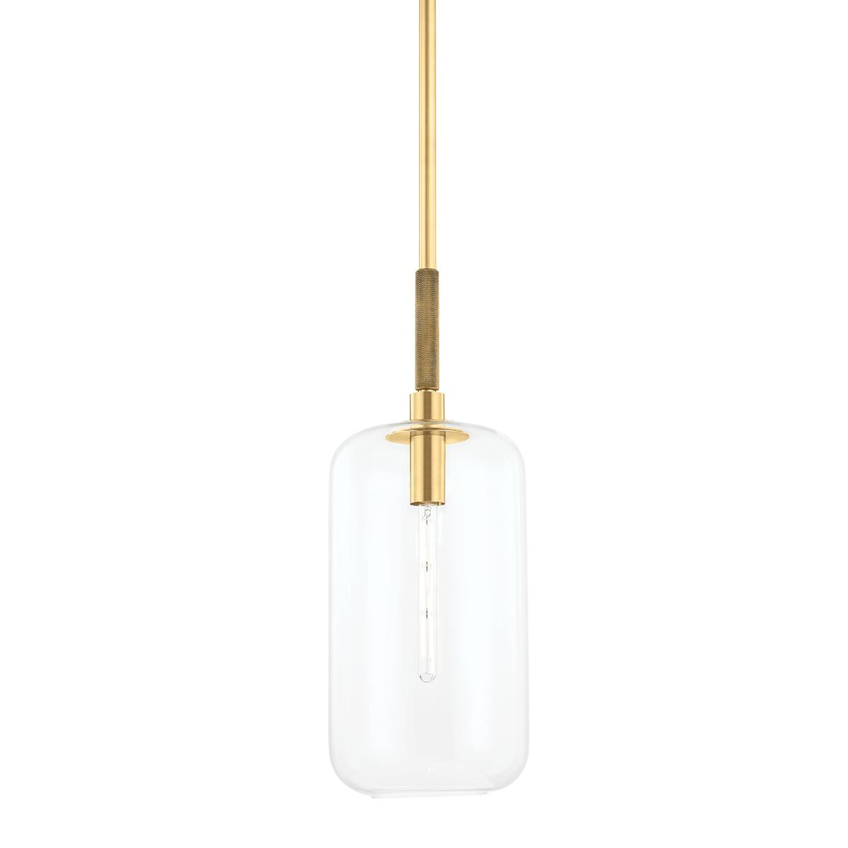 Lenox Hill Pendant with Aged Brass Finish