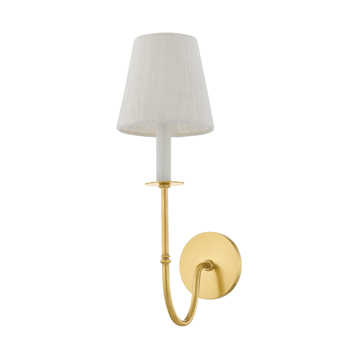 AMINA WALL SCONCE with Aged Brass Finish
