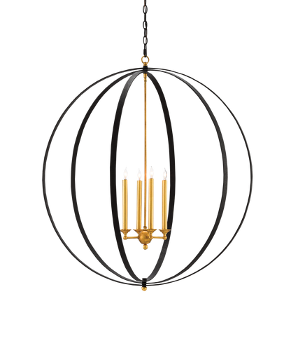 Ogden Black Orb Chandelier