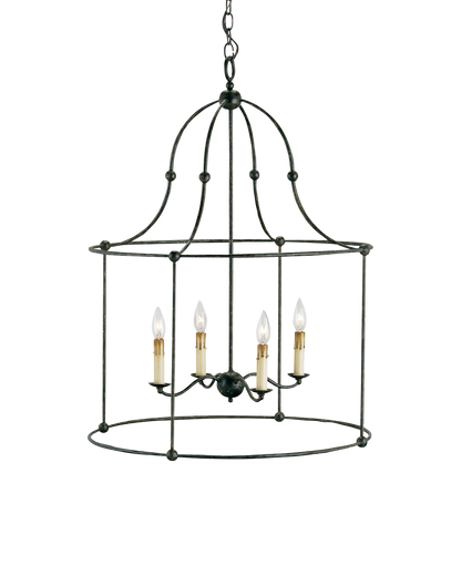 Fitzjames Large Black Lantern