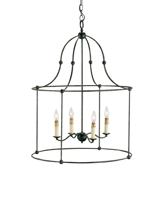 Fitzjames Large Black Lantern