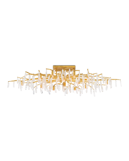 Forest Light Gold Semi-Flush Mount