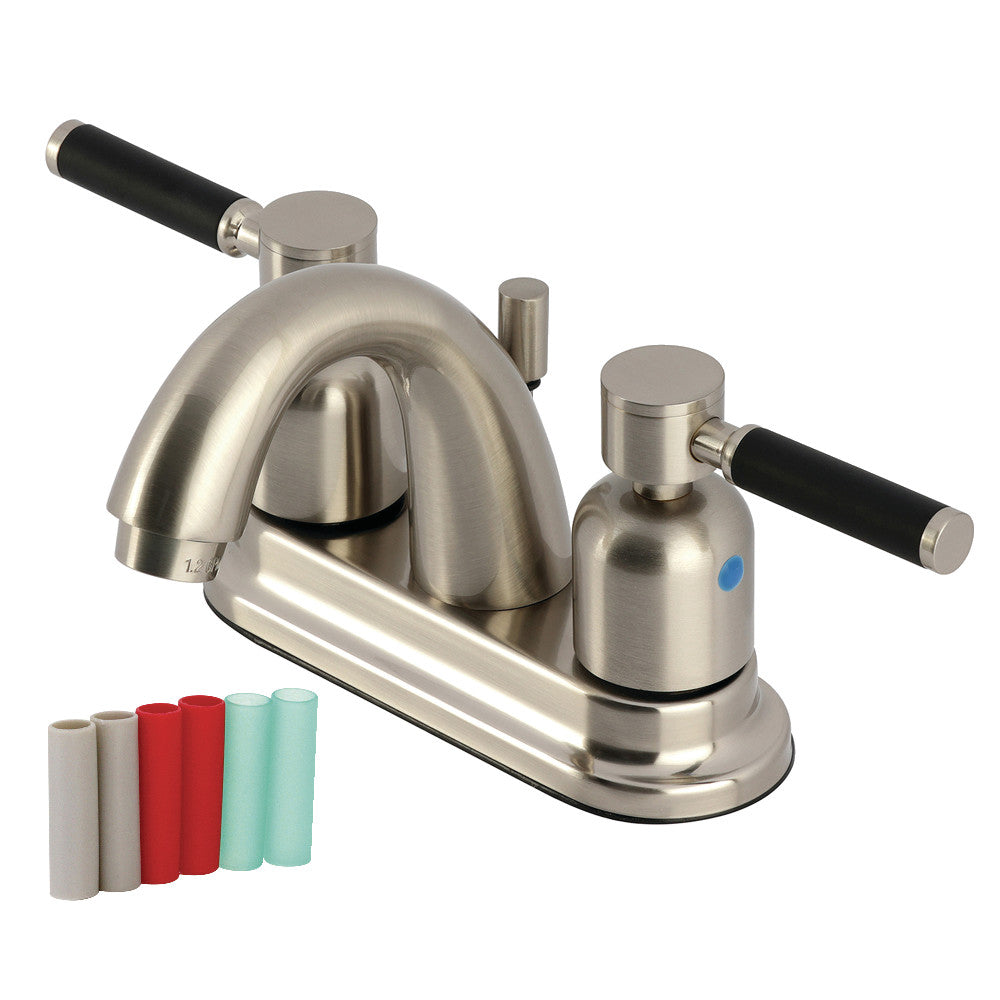 Kaiser 4 Inch Centerset Bathroom Faucet in Brushed Nickel