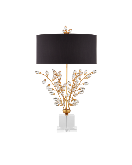 Forget-Me-Not Gold Table Lamp