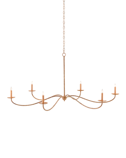 Saxon Large Tan Chandelier