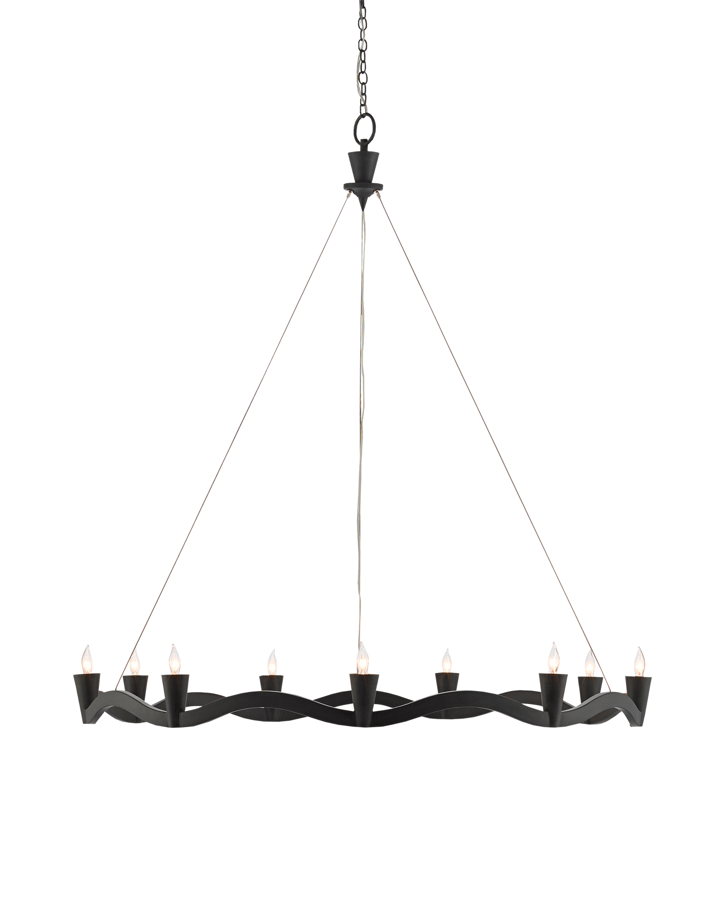 Serpentina Black Chandelier