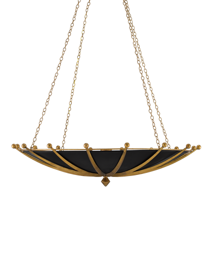Fontaine Black & Gold Chandelier