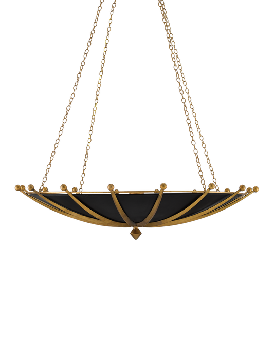 Fontaine Black & Gold Chandelier
