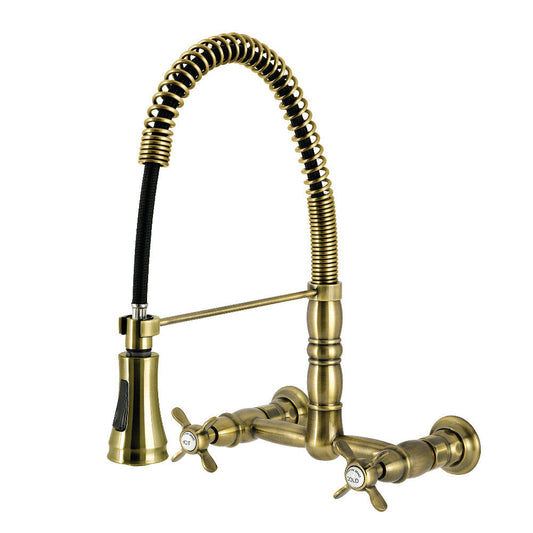 Essex Pre-Rinse Kitchen Faucet in Antique Brass