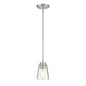 Calhoun 1-Light Mini-Pendant in Satin Nickel Satin Nickel
