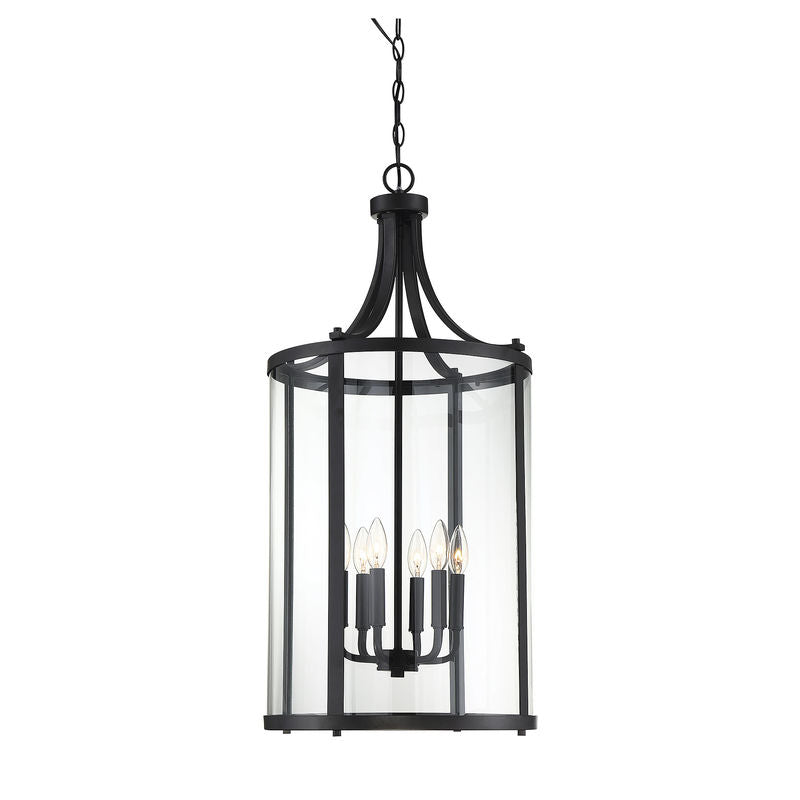 Penrose 6-Light Pendant in Black Black