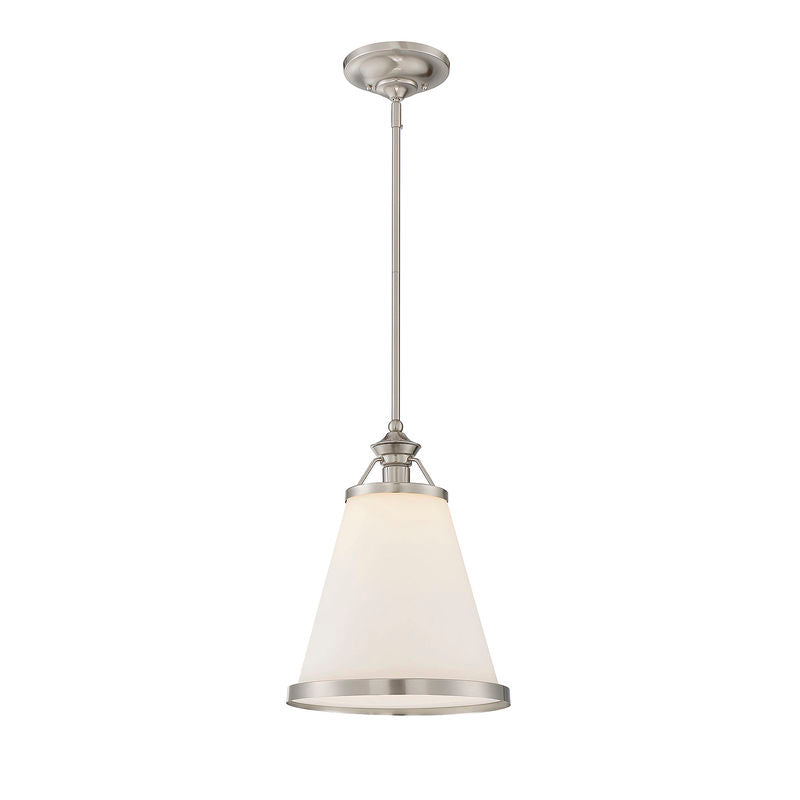Ashmont 1-Light Pendant in Satin Nickel Satin Nickel
