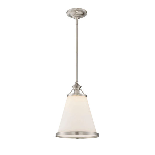 Ashmont 1-Light Pendant in Satin Nickel Satin Nickel
