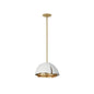 Brewster 3-Light Pendant in Cavalier Gold with Royal White Cavalier Gold with Royal White