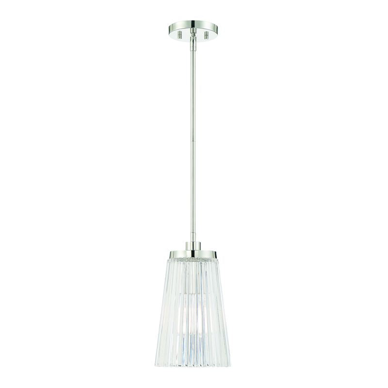 Chantilly 1-Light Pendant in Polished Nickel Polished Nickel