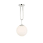 Becker 1-Light Pendant in Polished Nickel Polished Nickel