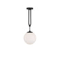 Becker 1-Light Pendant in Matte Black Matte Black