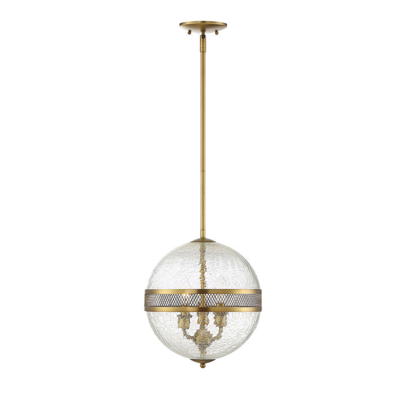Stirling 3-Light Pendant in Warm Brass Warm Brass