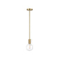 Wright 1-Light Mini-Pendant in Warm Brass Warm Brass