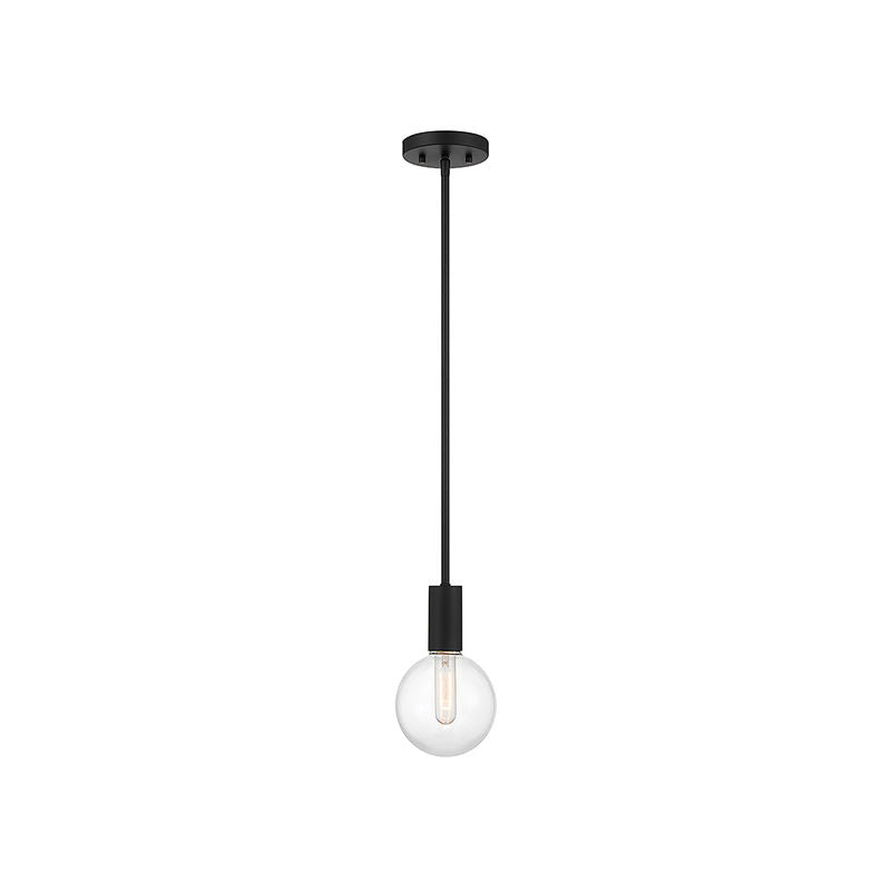 Wright 1-Light Mini-Pendant in Matte Black Matte Black