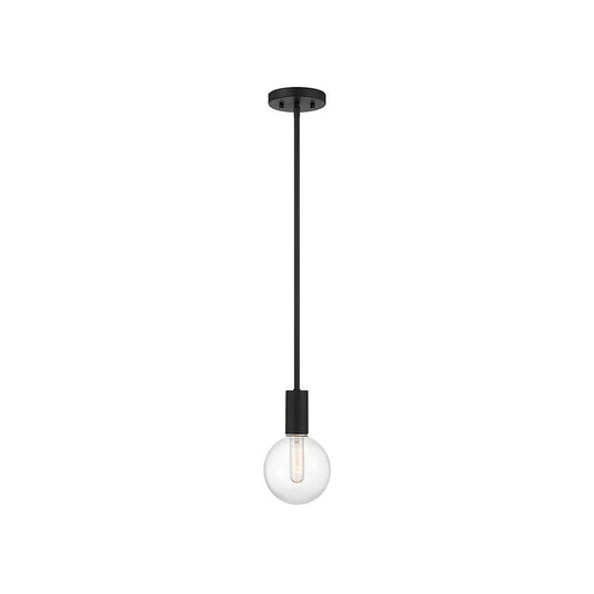 Wright 1-Light Mini-Pendant in Matte Black Matte Black