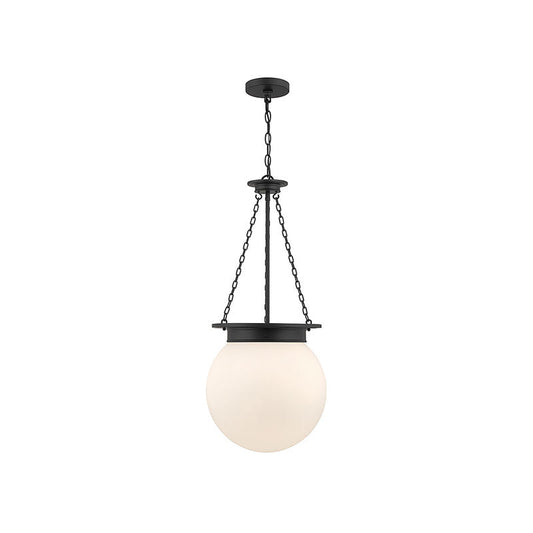 Manor 3-Light Pendant in Matte Black Matte Black