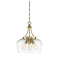 Octave 3-Light Pendant in Warm Brass Warm Brass