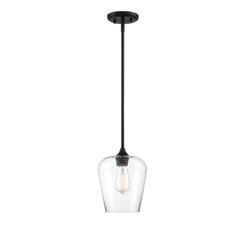 Octave 1-Light Pendant in Black