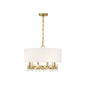 Dahlia 4-Light Pendant in Warm Brass Warm Brass
