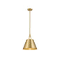 Willis 1-Light Pendant in Warm Brass Warm Brass