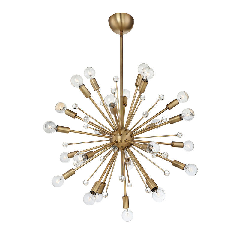 Galea 24-Light Chandelier in Warm Brass Warm Brass