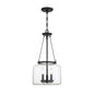 Akron 3-Light Pendant in Matte Black Matte Black