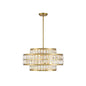 Renzo 4-Light Pendant in Warm Brass Warm Brass