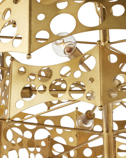 Emmental Gold Chandelier