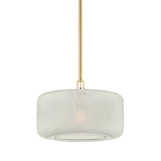 BEECHURST Pendant with Aged Brass Finish