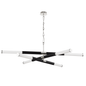 Huntington Chandelier with Polished Nickel/black Finish