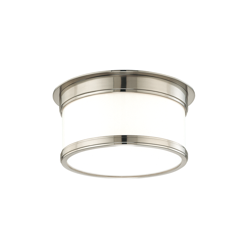 Geneva Flush Mount with Satin Nickel Finish