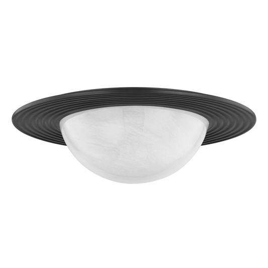 GERALDTON Flush Mount with Distressed Bronze Finish