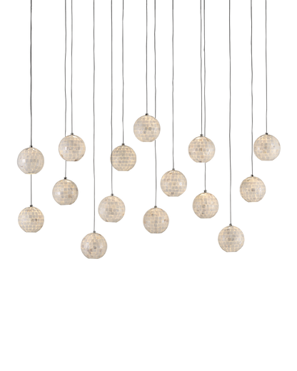 Finhorn 15-Light Linear Multi-Drop Pendant