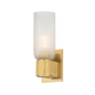 IRONDALE Wall Sconce with Aged Brass Finish