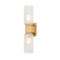 IRONDALE Wall Sconce with Aged Brass Finish