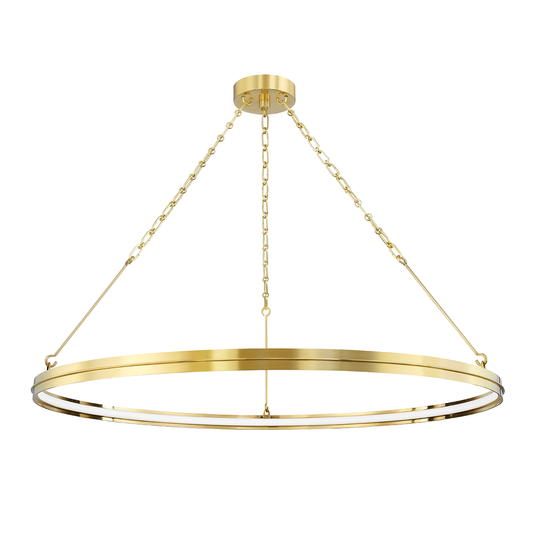 Rosendale Chandelier with Aged Brass Finish